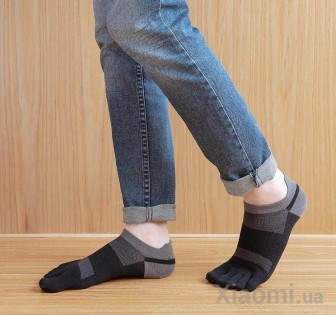 Носки 90FUN Coolmas Sports Five Finger Socks 2 pairs Grey 35-39